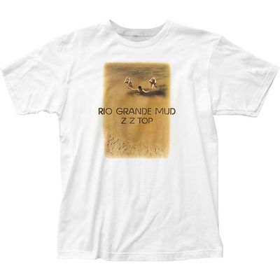 ZZ Top Rio Grande Mud Mens T Shirt White Retro Pop Classics