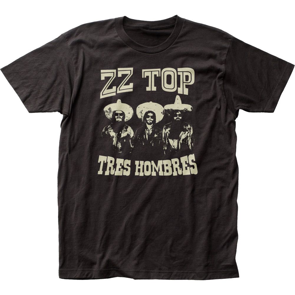 ZZ Top Tres Hombres Mens T Shirt Black Retro Pop Classics
