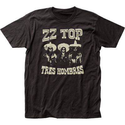 ZZ Top Tres Hombres Mens T Shirt Black Retro Pop Classics
