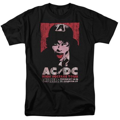 AC/DC High Voltage Live 1975 Mens T Shirt Black Retro Pop Classics