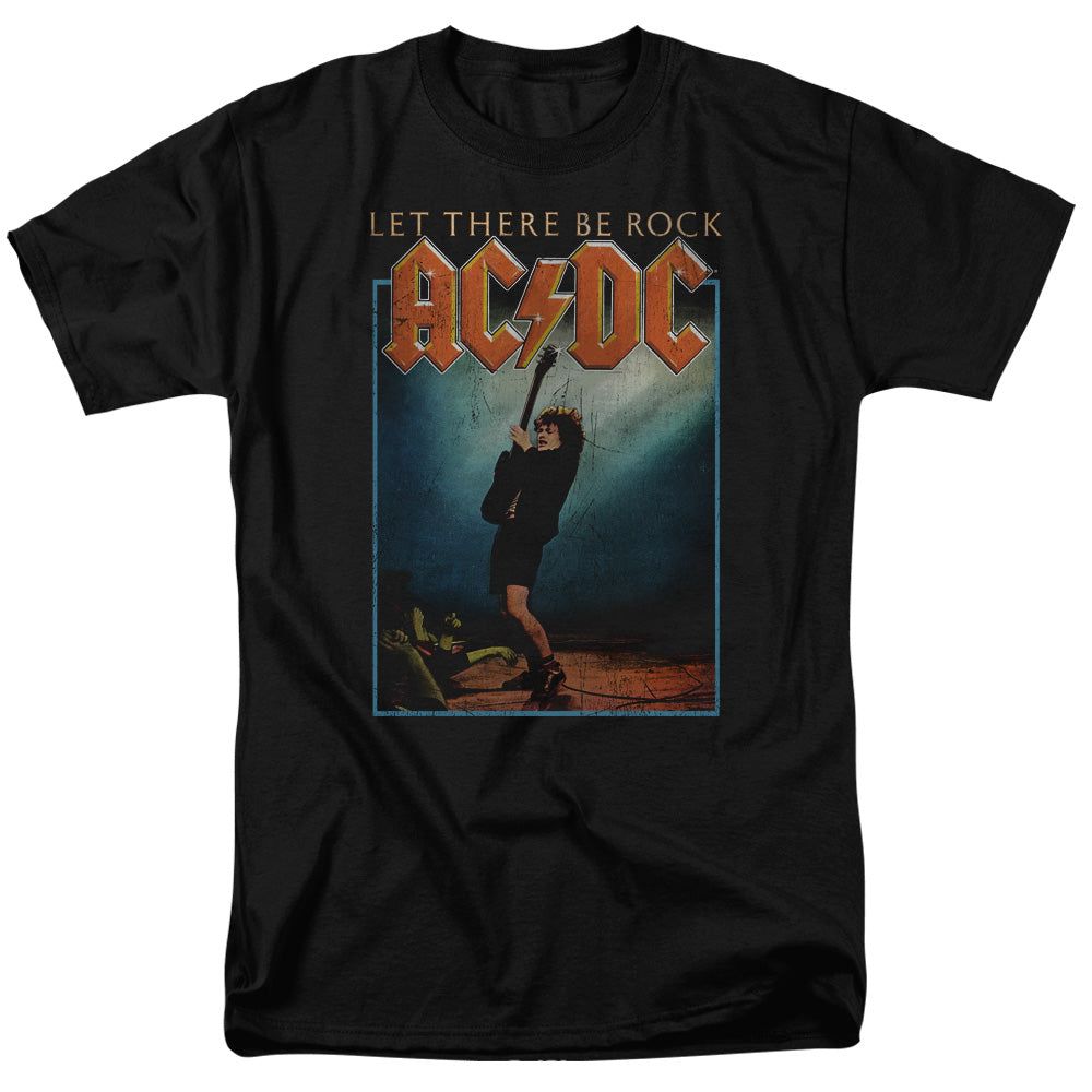 AC/DC Let There Be Rock Mens T Shirt Black Retro Pop Classics