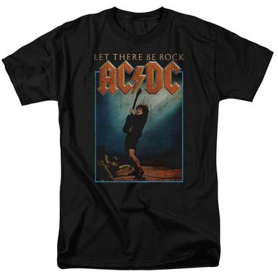 AC/DC Let There Be Rock Mens T Shirt Black Retro Pop Classics