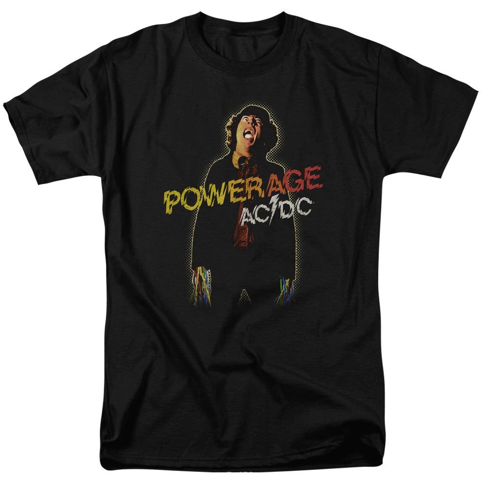 AC/DC Powerage Mens T Shirt Black Retro Pop Classics