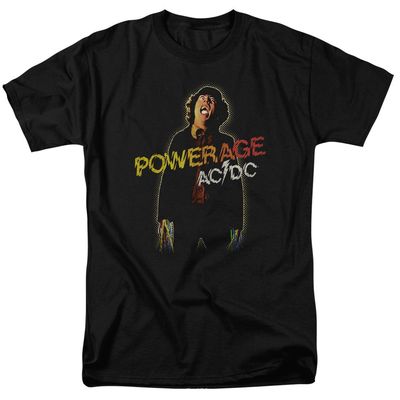 AC/DC Powerage Mens T Shirt Black Retro Pop Classics