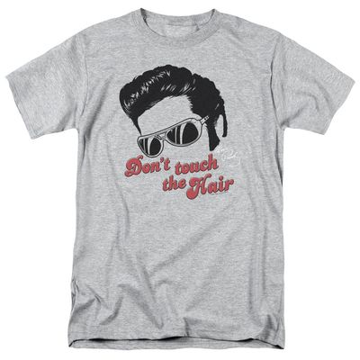 Elvis Presley Dont Touch The Hair 2 Mens T Shirt Athletic Heather Retro Pop Classics