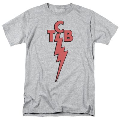 Elvis Presley Tcb Mens T Shirt Athletic Heather Retro Pop Classics