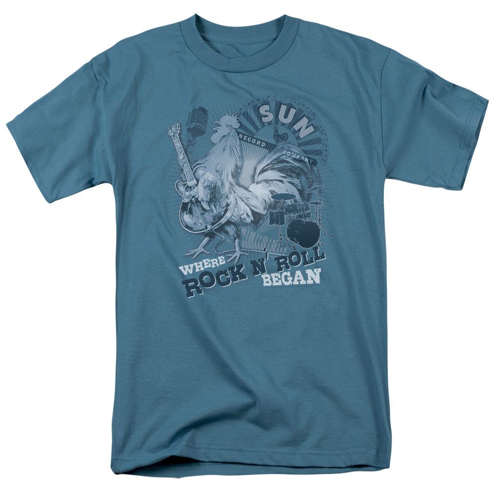 Sun Records Where Rock Began Mens T Shirt Slate Retro Pop Classics