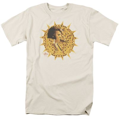 Elvis Presley Sundial Mens T Shirt Cream Retro Pop Classics