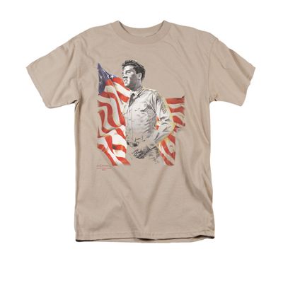 Elvis Presley Freedom Mens T Shirt Sand Retro Pop Classics