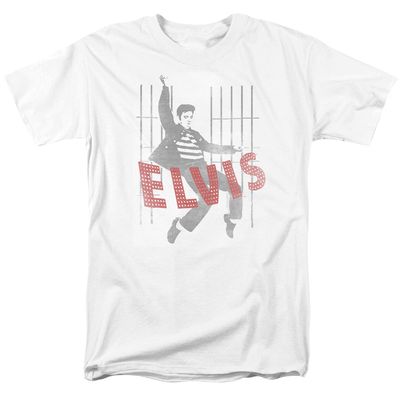 Elvis Presley Iconic Pose Mens T Shirt White Retro Pop Classics
