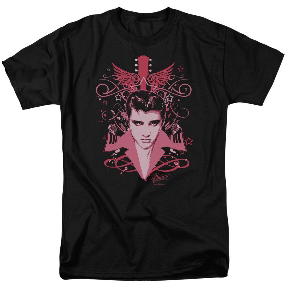 Elvis Presley Lets Face It Mens T Shirt Black Retro Pop Classics