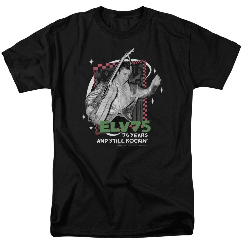 Elvis Presley Still Rockin Mens T Shirt Black Retro Pop Classics