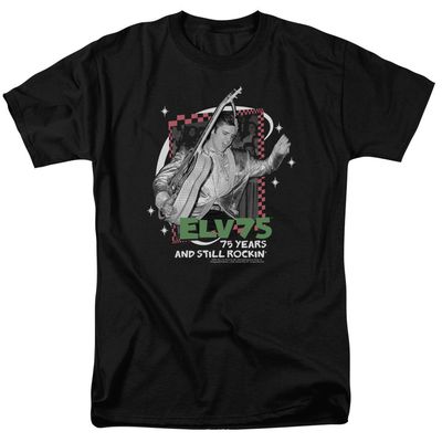 Elvis Presley Still Rockin Mens T Shirt Black Retro Pop Classics