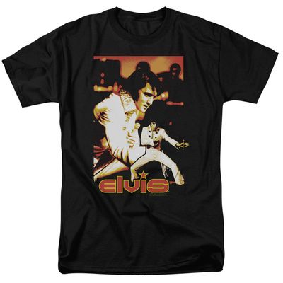 Elvis Presley Showman Mens T Shirt Black Retro Pop Classics