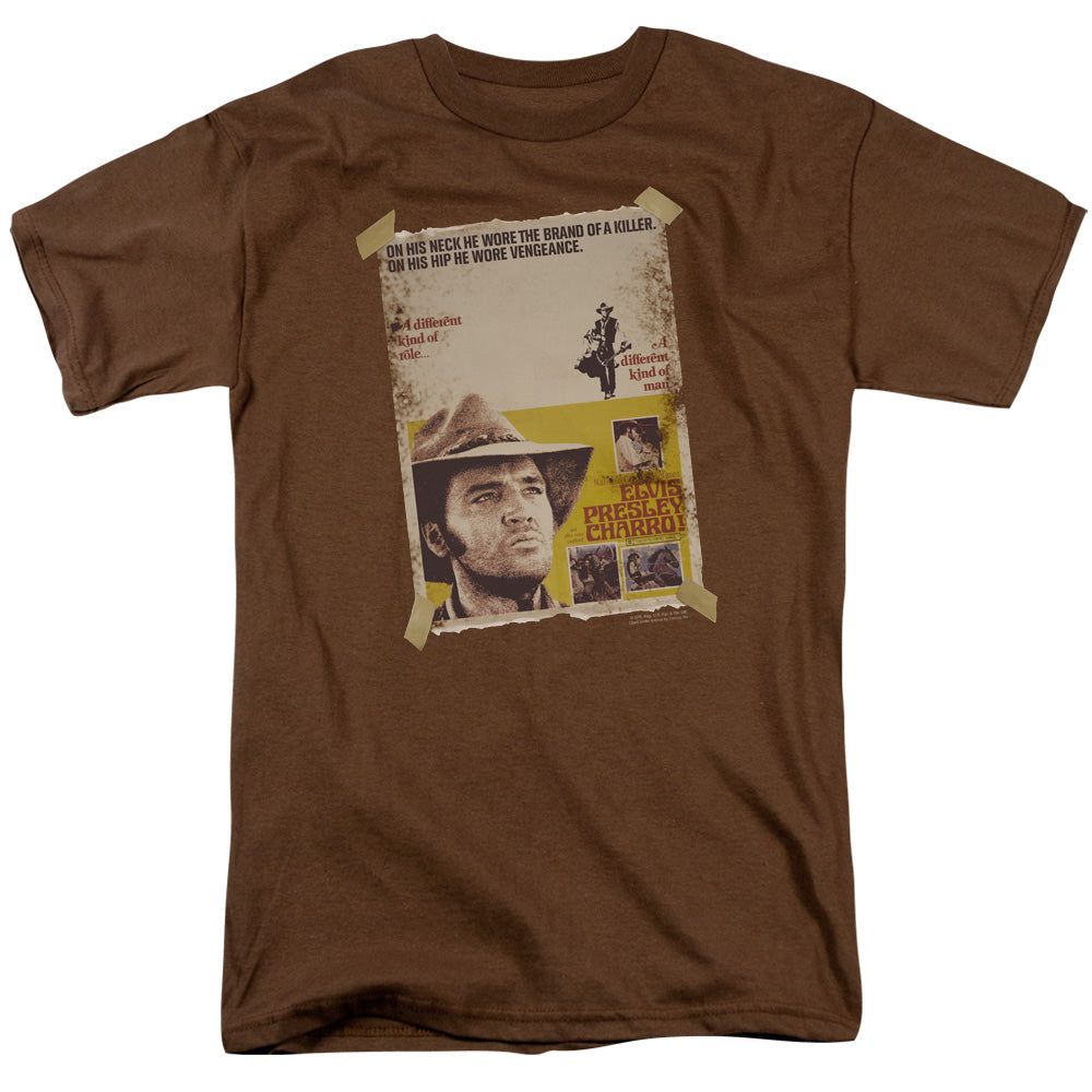 Elvis Presley Charro Mens T Shirt Coffee Retro Pop Classics