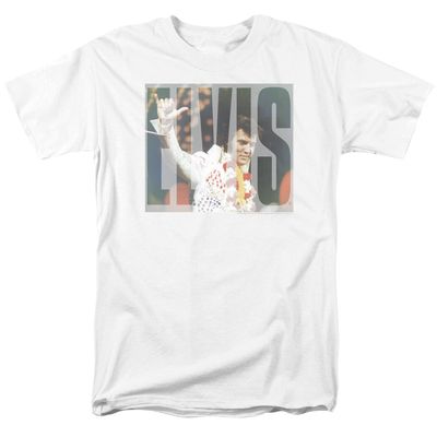 Elvis Presley Aloha Knockout Mens T Shirt White Retro Pop Classics