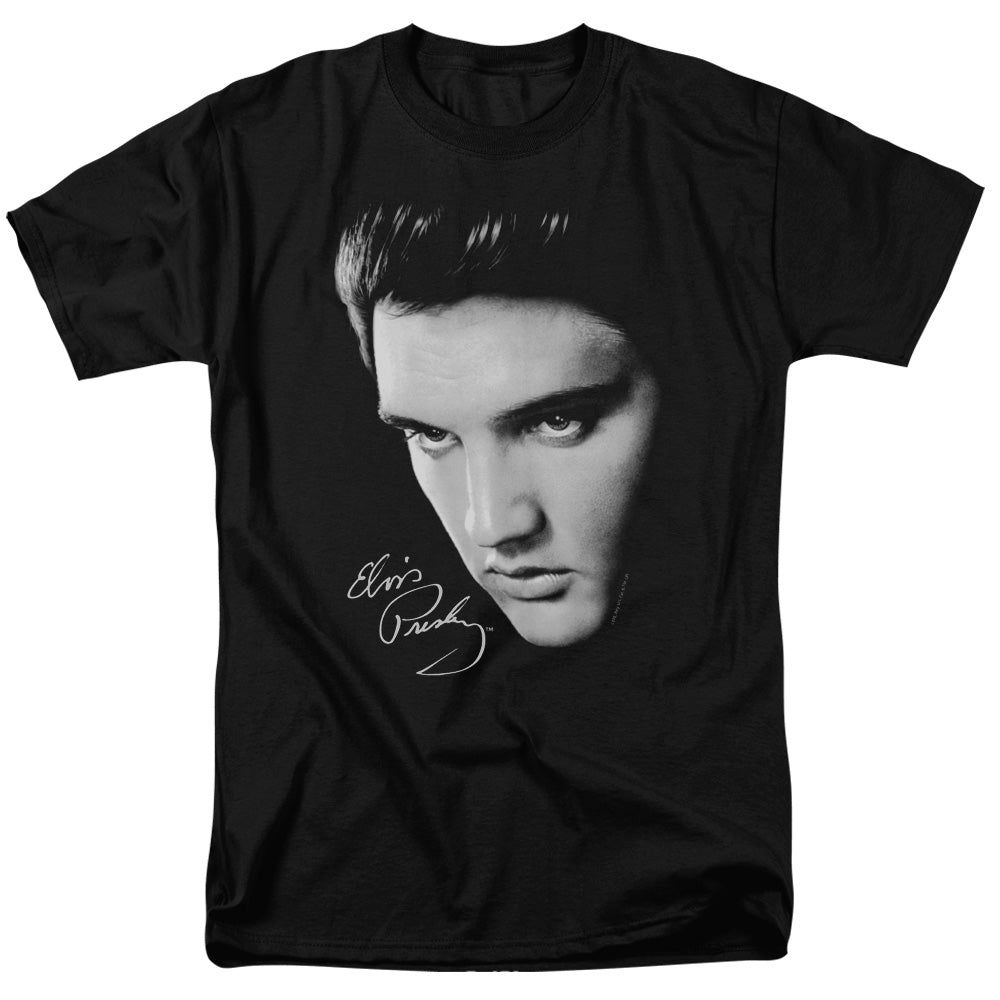 Elvis Presley Face Mens T Shirt Black Retro Pop Classics