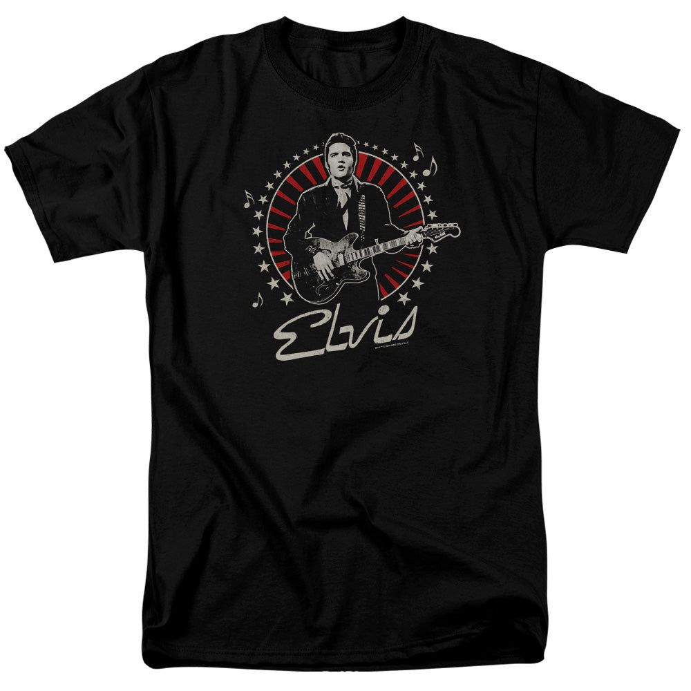 Elvis Presley Stars Mens T Shirt Black Retro Pop Classics
