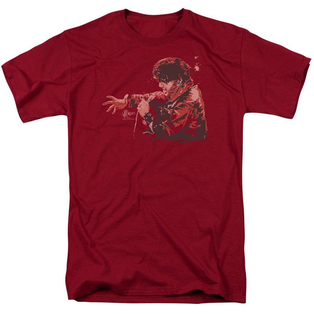 Elvis Presley Red Comback Mens T Shirt Cardinal Retro Pop Classics