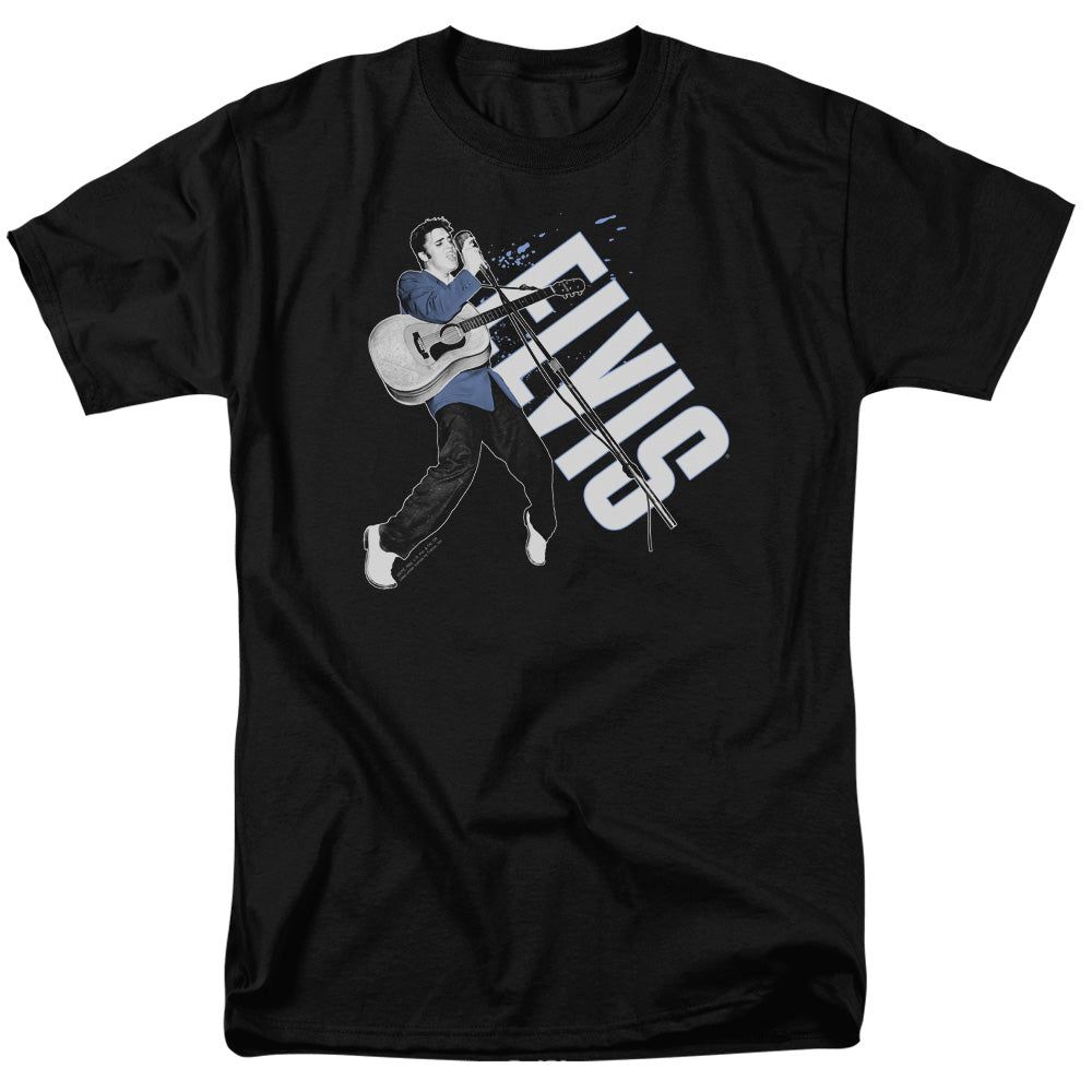 Elvis Presley On His Toes Mens T Shirt Black Retro Pop Classics