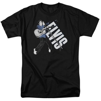 Elvis Presley On His Toes Mens T Shirt Black Retro Pop Classics