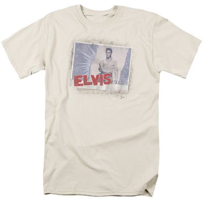 Elvis Presley Tough Guy Poster Mens T Shirt Sand Retro Pop Classics
