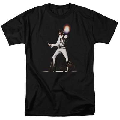 Elvis Presley Glorious Mens T Shirt Black Retro Pop Classics