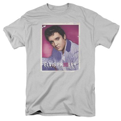 Elvis Presley 35 Jacket Mens T Shirt Silver Retro Pop Classics