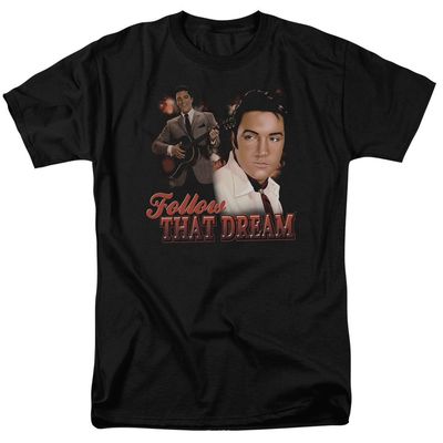 Elvis Presley Follow That Dream Mens T Shirt Black Retro Pop Classics