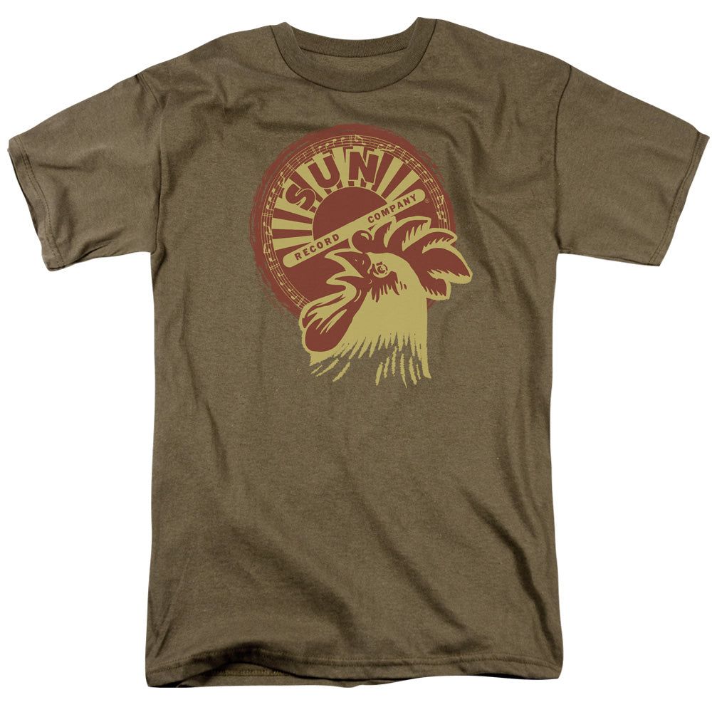 Sun Records Good Morning Mens T Shirt Safari Green Retro Pop Classics