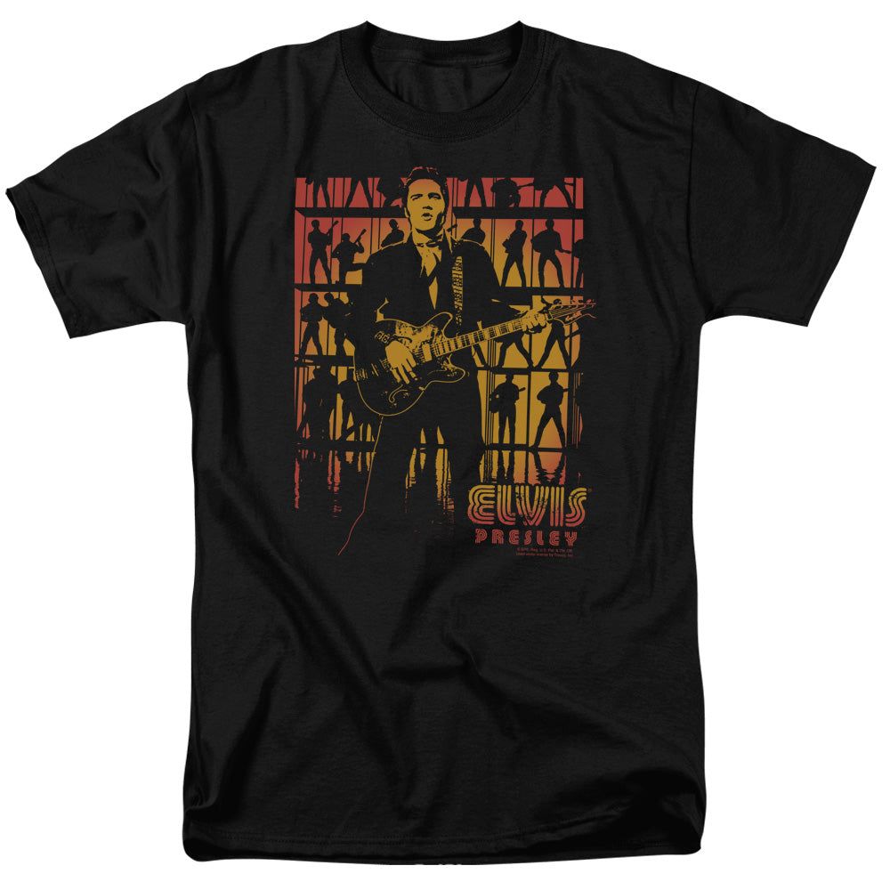 Elvis Presley Comeback Spotlight Mens T Shirt Black Retro Pop Classics