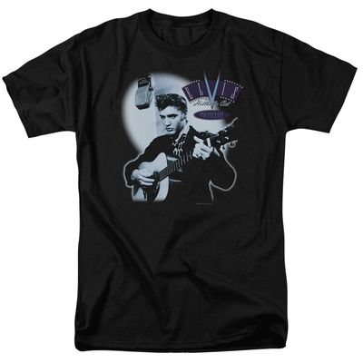 Elvis Presley Hillbilly Cat Mens T Shirt Black Retro Pop Classics