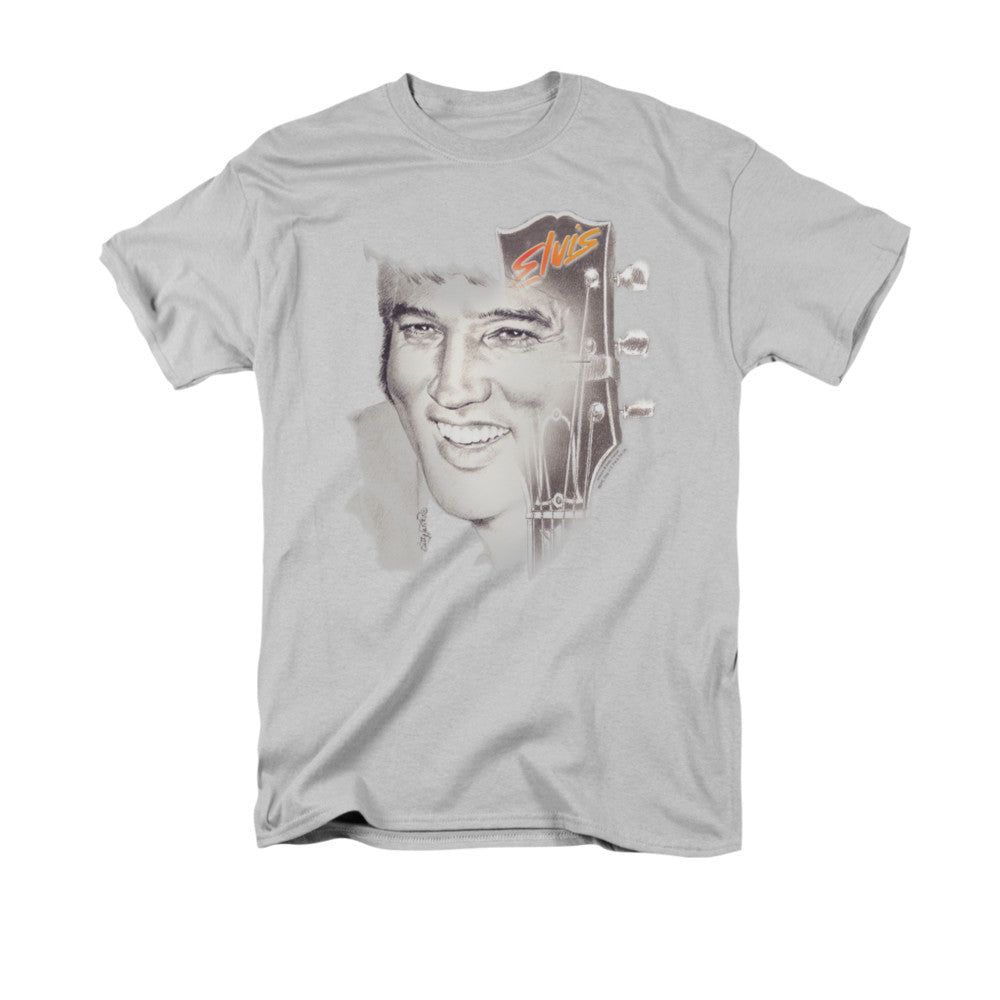 Elvis Presley Ile 2 Mens T Shirt Silver Retro Pop Classics