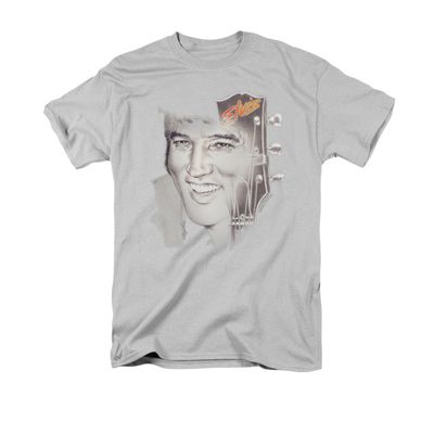 Elvis Presley Ile 2 Mens T Shirt Silver Retro Pop Classics