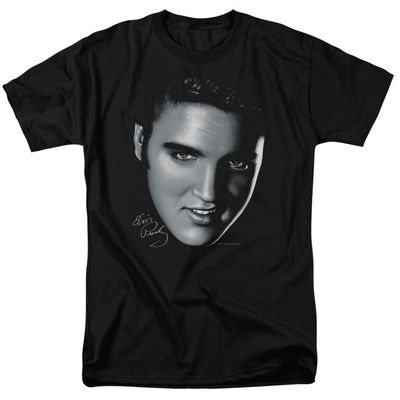 Elvis Presley Big Face Mens T Shirt Black Retro Pop Classics