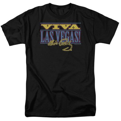 Elvis Presley Viva Las Vegas Mens T Shirt Black Retro Pop Classics