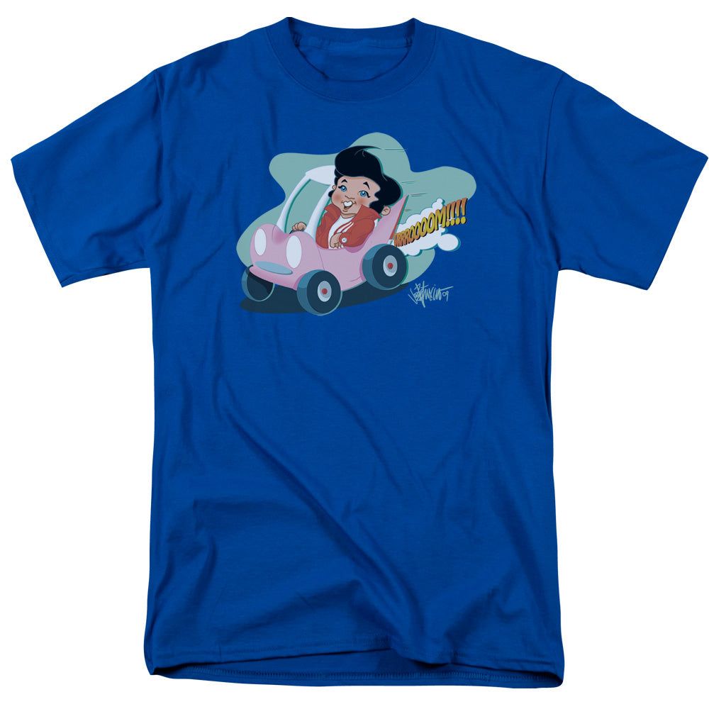 Elvis Presley Speedway Mens T Shirt Royal Blue Retro Pop Classics