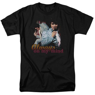 Elvis Presley Always On My Mind Mens T Shirt Black Retro Pop Classics
