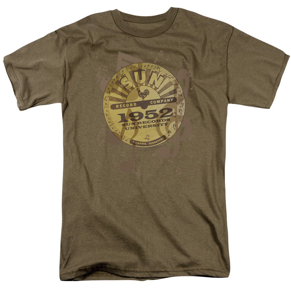 Sun Records Logo Music Mens T Shirt Safari Green Retro Pop Classics