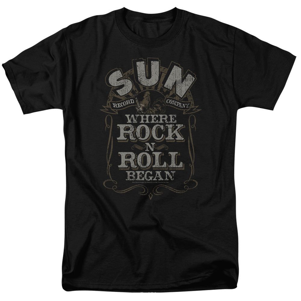 Sun Records Where Rock Began Mens T Shirt Black Retro Pop Classics