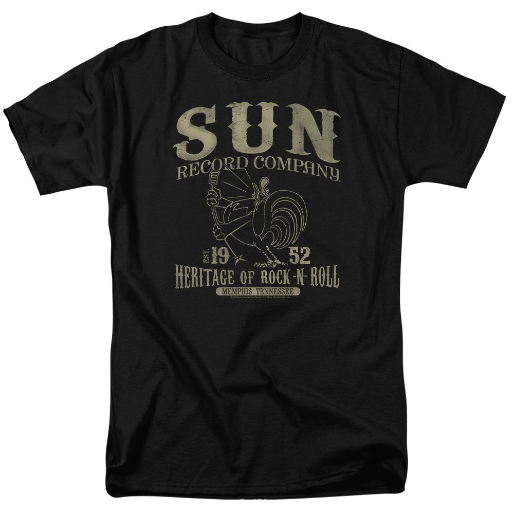 Sun Records Rockabilly Bird Mens T Shirt Black Retro Pop Classics