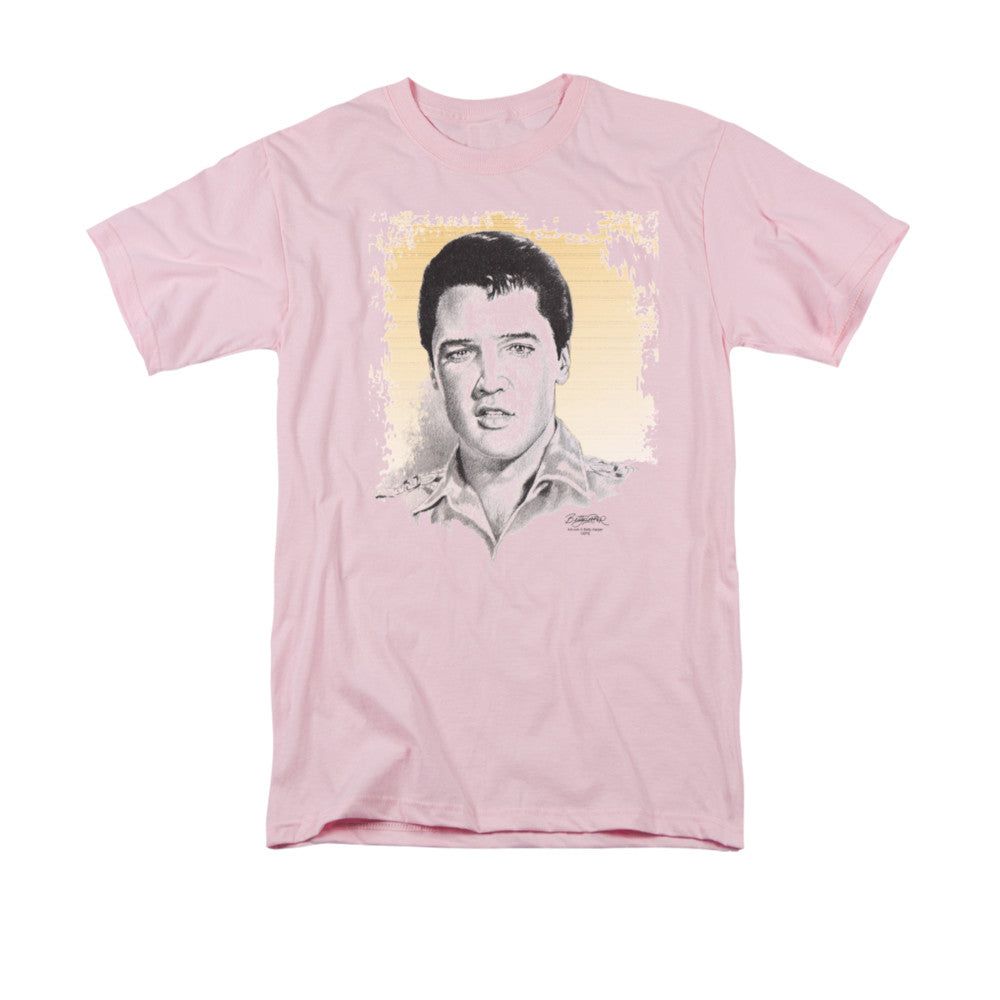 Elvis Presley Matinee Idol Mens T Shirt Pink Retro Pop Classics