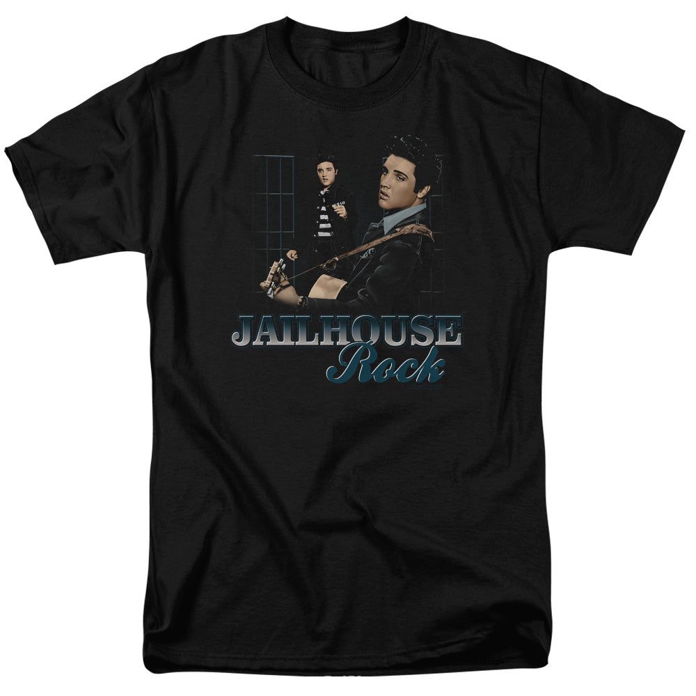 Elvis Presley Jailhouse Rock Mens T Shirt Black Retro Pop Classics