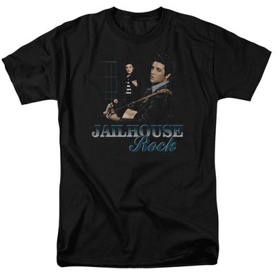 Elvis Presley Jailhouse Rock Mens T Shirt Black Retro Pop Classics