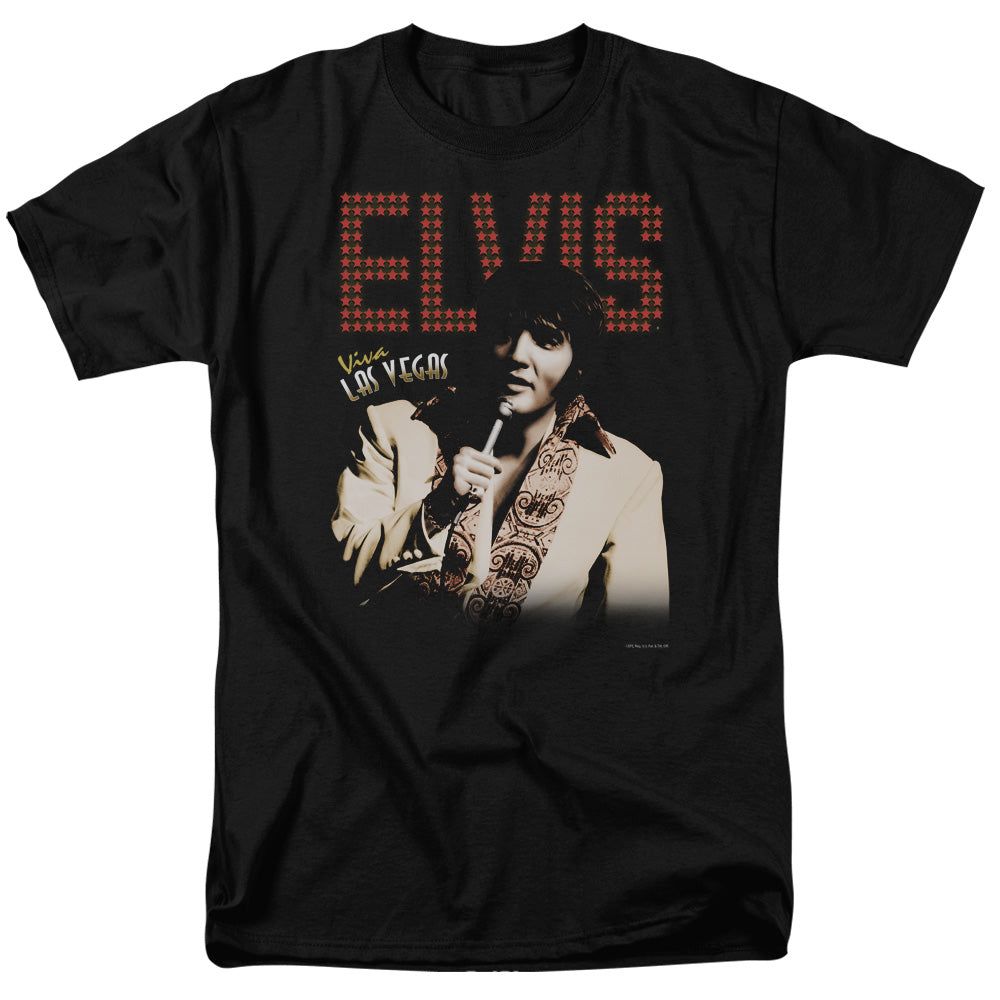 Elvis Presley Viva Star Mens T Shirt Black Retro Pop Classics