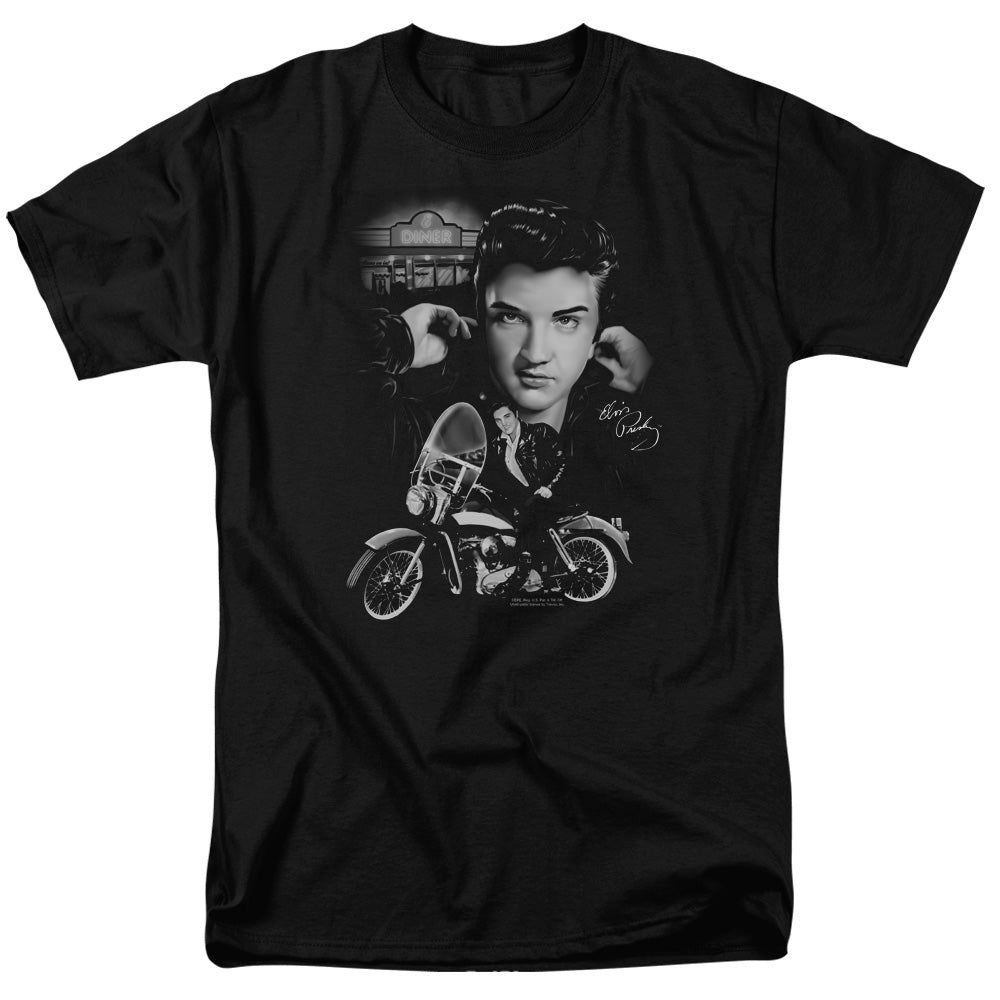 Elvis Presley The King Rides Again Mens T Shirt Black Retro Pop Classics