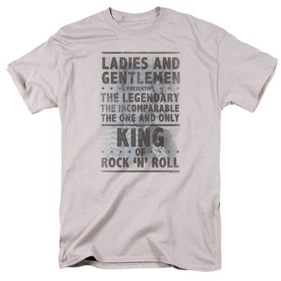 Elvis Presley Ladies And Gentlemen Mens T Shirt Silver Retro Pop Classics