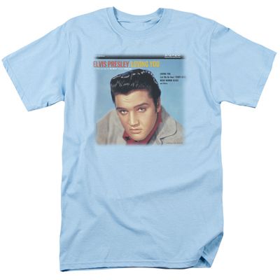 Elvis Presley Loving You Soundtrack Mens T Shirt Carolina Blue Retro Pop Classics