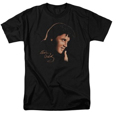 Elvis Presley Warm Portrait Mens T Shirt Black Retro Pop Classics