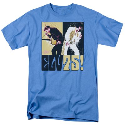 Elvis Presley Still The King Mens T Shirt Carolina Blue Retro Pop Classics